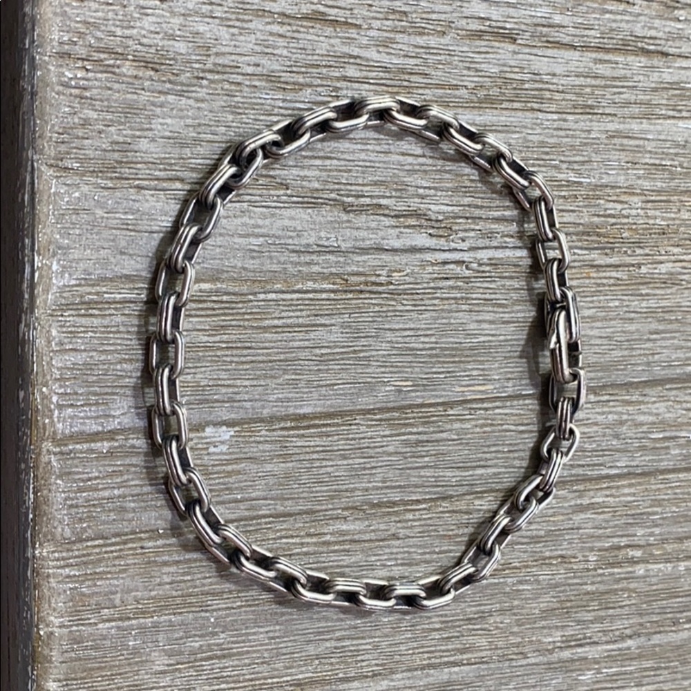 David Yurman men’s silver link bracelet